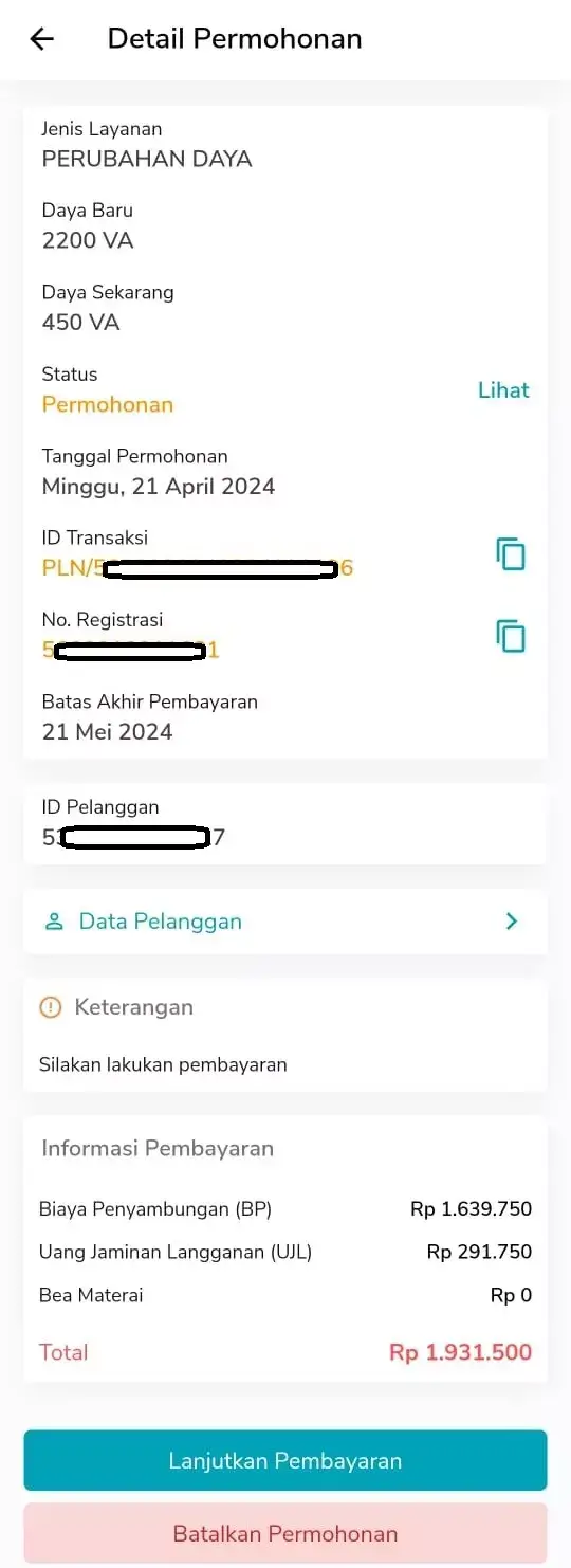 tambah daya listrik